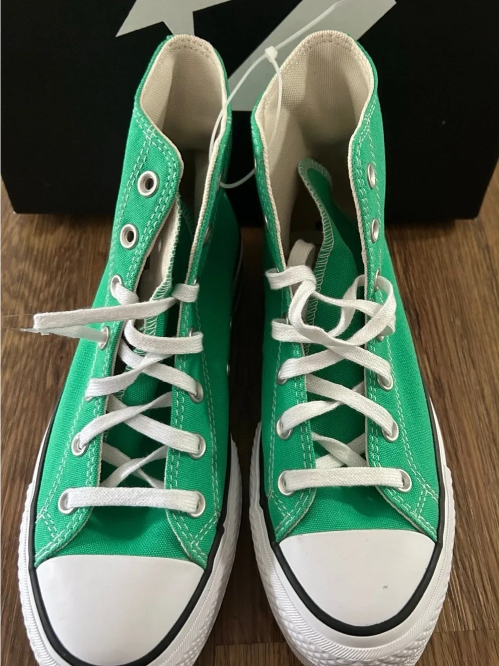 CONVERSE CTAS lift platform green lace up shoes sneakers women’s 7.5 new